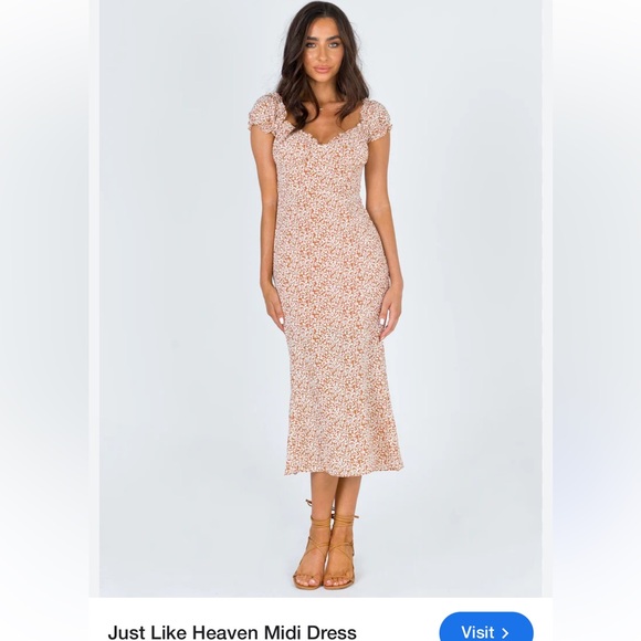 Princess Polly | Dresses | Princess Polly Just Like Heaven Midi Dress |  Poshmark